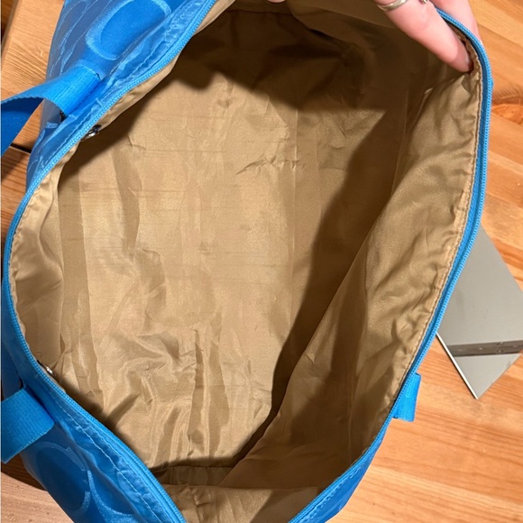 Coach Getaway Signature Nylon Weekender Bag Set -Bright Blue - Picture 12 of 16